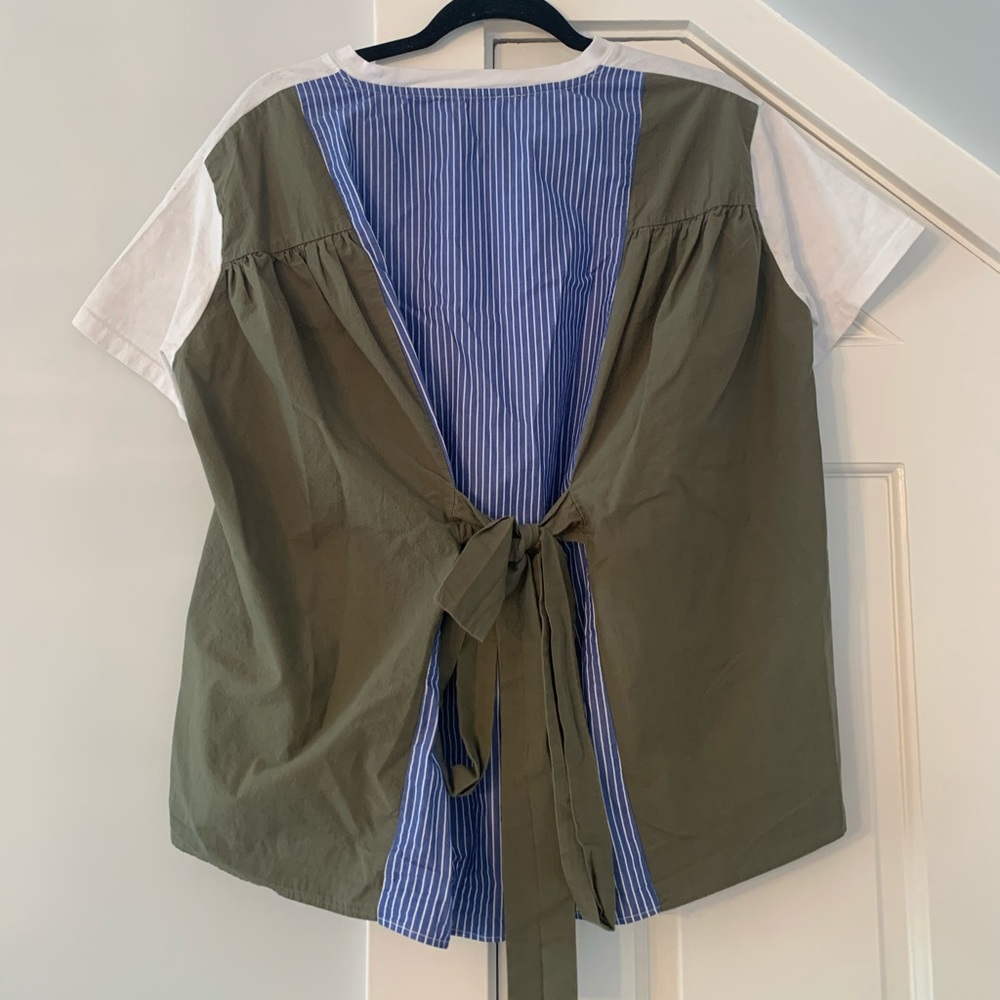 Zara boxy tie back top